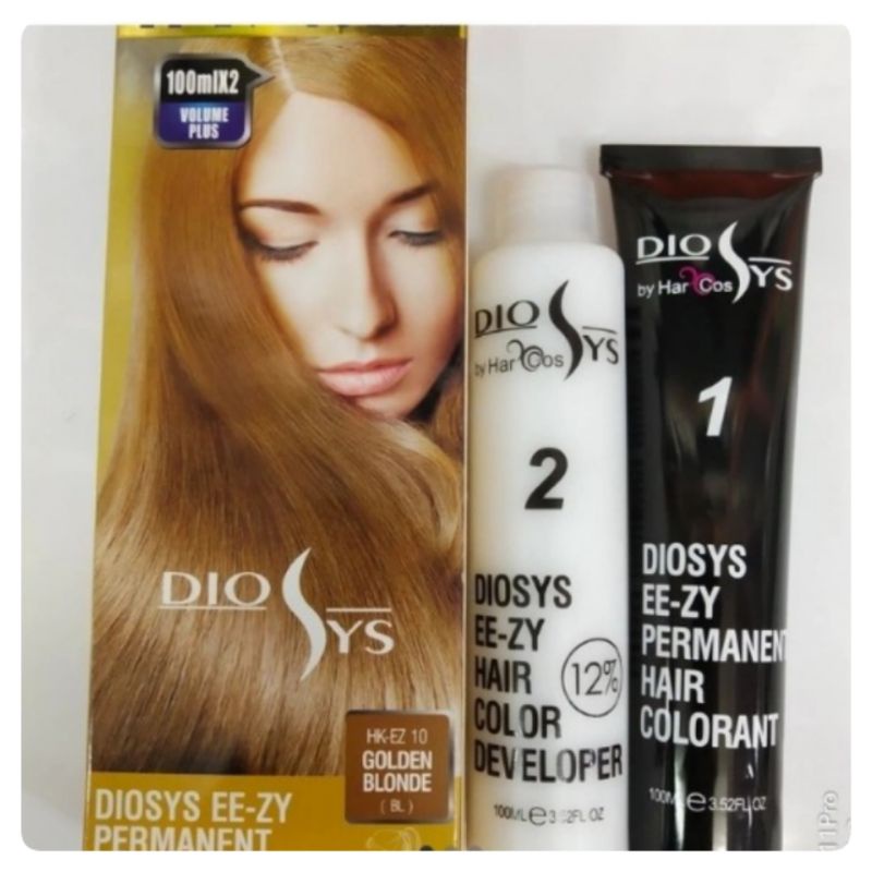 Diosys GOLDEN BLONDE Hair color cat rambut pewarna rambut dio sys