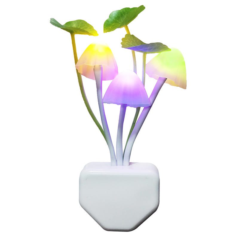 Lampu Tidur Jamur Avatar Sensor Mushroom Lamp LED Night Lampu Hias Kamar Colokan Dinding Warna Unik