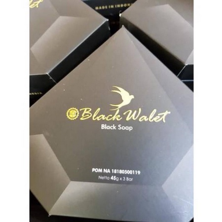 Sabun blackwalet harga 1 paket isi 3 Blackwallet black walet wallet original aslii