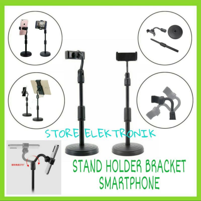 Stand Holder Bracket Smartphone - Black 1 Pcs