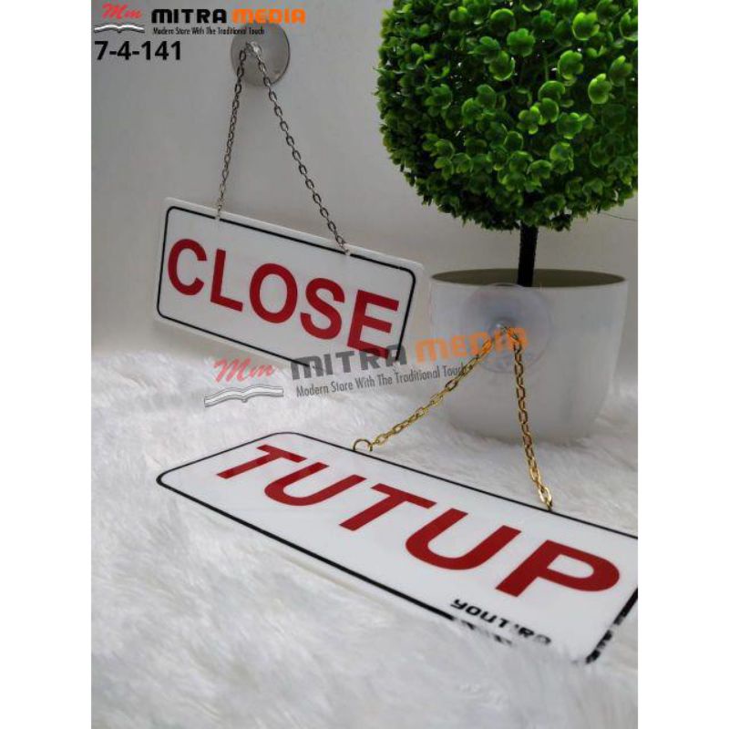 

Tulisan Acrilyc Buka Tutup /Open Close