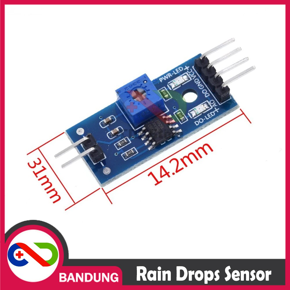 RAINDROPS RAIN HUMIDITY DETECTION SENSOR AIR HUJAN MODULE