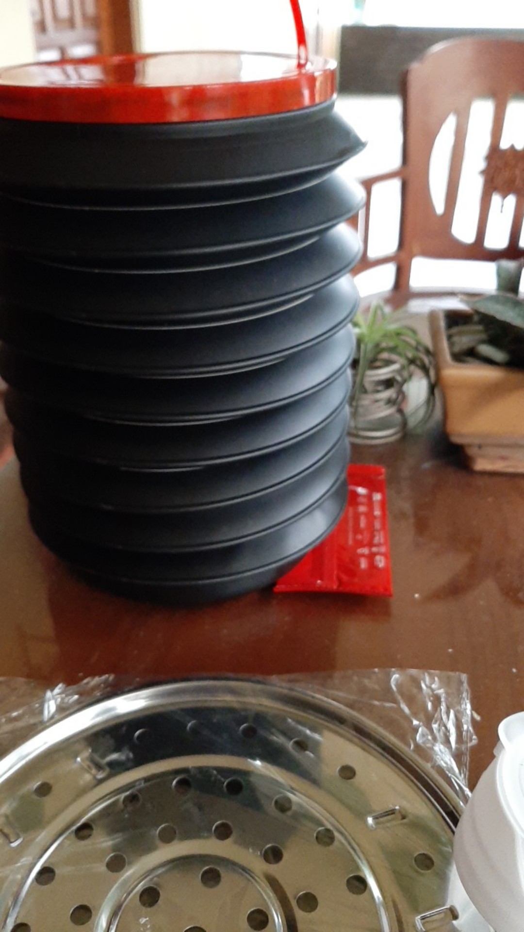 Tempat Sampah Bulat Mini Mobil Multifungsi Bisa Lipat Anti Air Tong Sampah Lipat Mobil Mini 10178