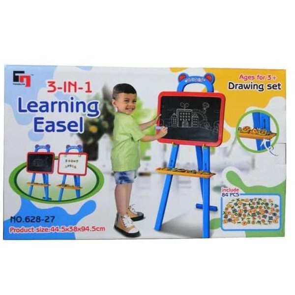 

Mainan Anak Learning Easel / Papan Tulis 3 In 1