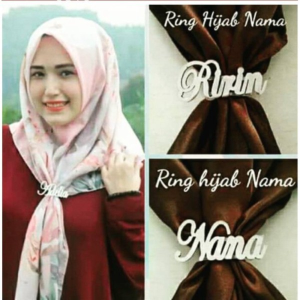 Ring Bros Jilbab Kerudung Nama Custom Nama Sendiri - Warna