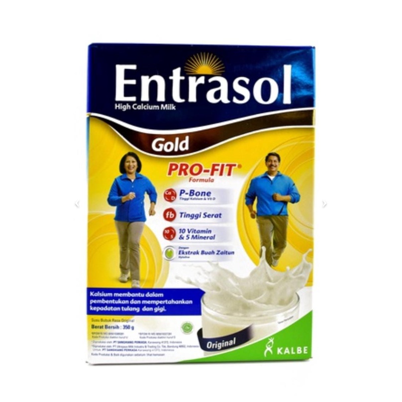 

SUSU TINGGI KALSIUM LANSIA 50+ ENTRASOL GOLD 350 GR