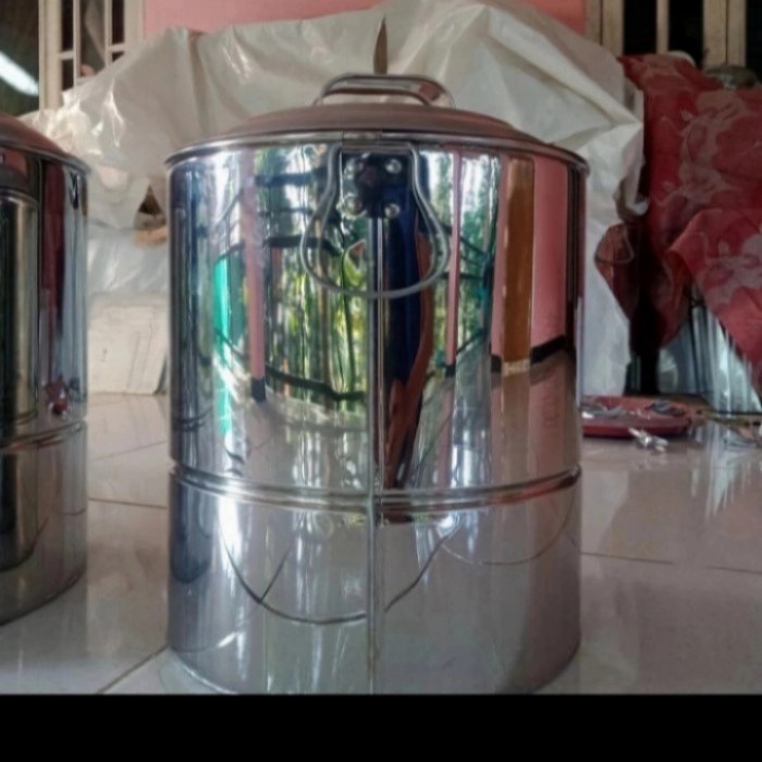 panci stainless panci kukus langseng besar 80cm 60 liter beras