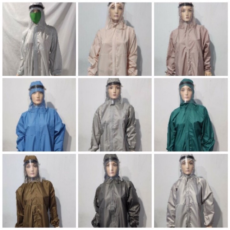 Hazmat APD Bahan nylon warna abu-abu