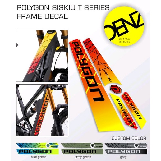 Decal Frame Polygon siskiu T7 Decal frame polygon siskiu T8 motif Polygon Xquerone  Striping New