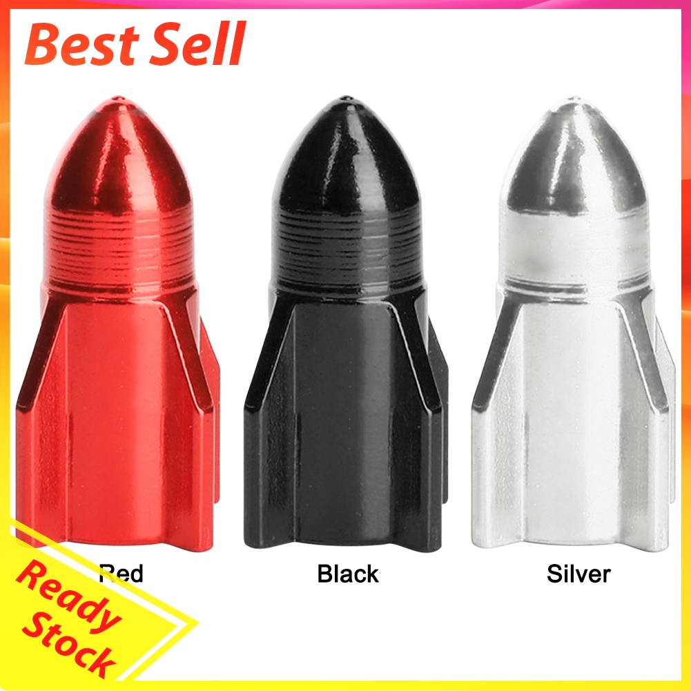 2pcs Aluminum Mountain MTB Bike Bicycle Car Tire Valve Cap Tyre Dust Cover