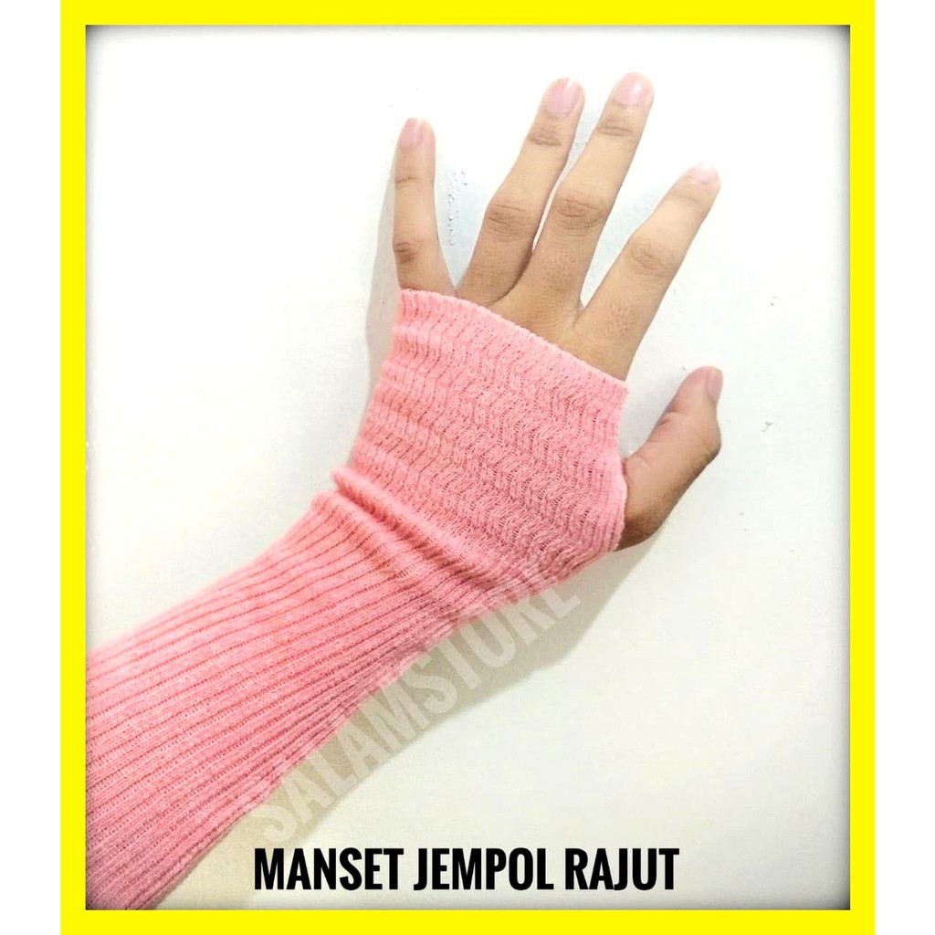 Manset Rajut Jempol Handsock Rajut Jempol Shopee Indonesia