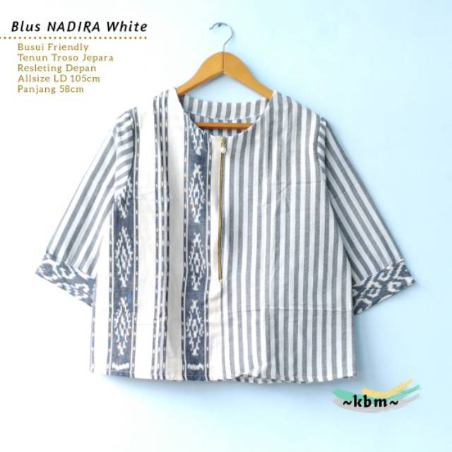 Blus tenun troso busui blus nadira dan  blus lurik devia dan blus nadia