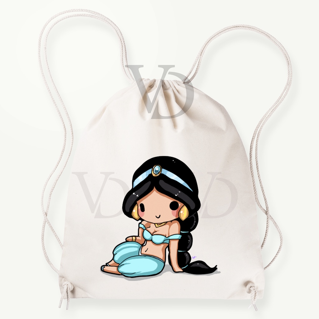 Tas Serut  kanvas / tas serut disney / tas lucu/ tas gendong kanvas / tas custom korea / tas motif frozen cinderella