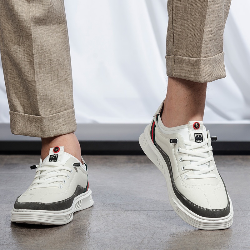 Sepatu Sneaker Pria Import - Sneaker Pria simple dan elegan sepatu Running Shoes - Sepatu Kasual Santai - sepatu pria putih dan sepatu hitam