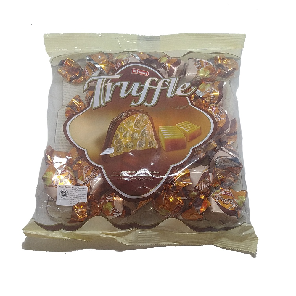 Jual Elvan Truffle Caramel Chocolate 400 gr / Coklat Karamel Turki