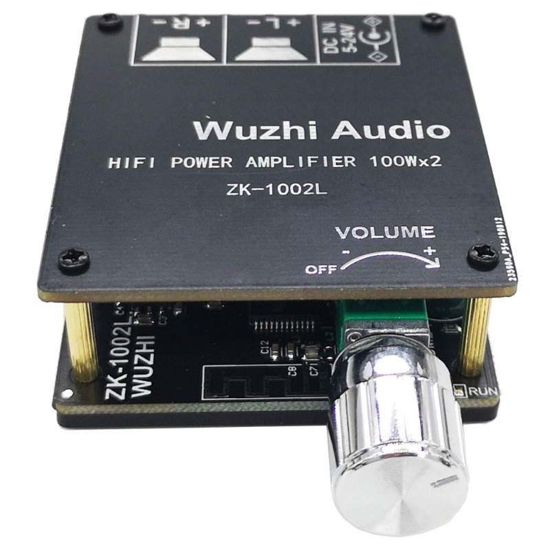 Vivi Mini Zk-1002L Papan Amplifier Audio Stereo Wireless Bluetooth 5.0 Dual Channel 100w Dc 12v 24v