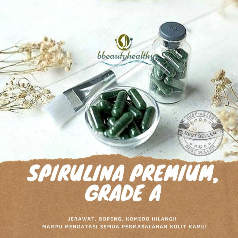 Masker Spirulina ori Tiens || free kuas & mangkuk || premium grade A