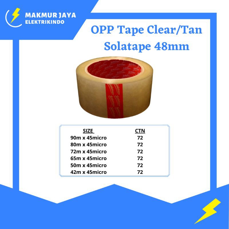 

Lakban / Solatape Bening 48mmX80yard