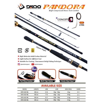 Joran Daido Pandora JS 180 cm Japan Style RING FUJI free packing pipa