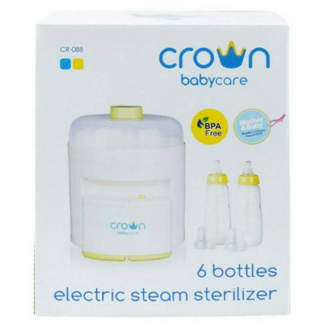 Crown babycare sterilizer 6 bottles