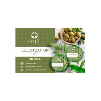 Syuga Lulur Badan Dengan Minyak Zaitun + Vitamin E 100 gr