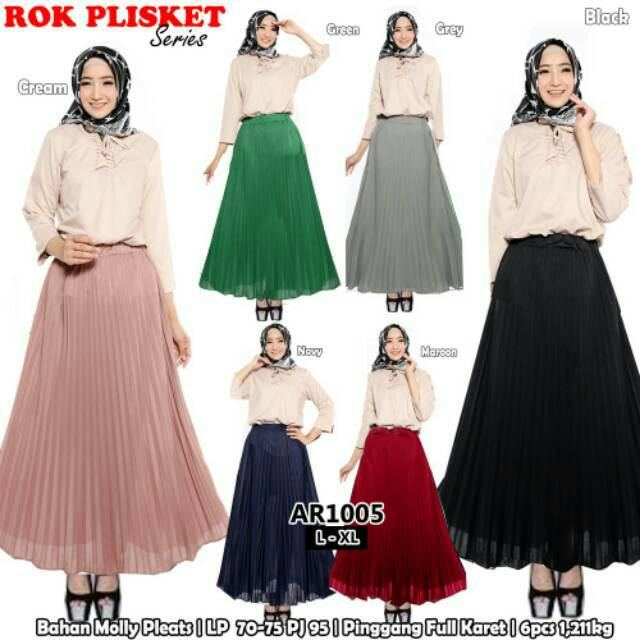 ROK PLISKET WANITA AR1005