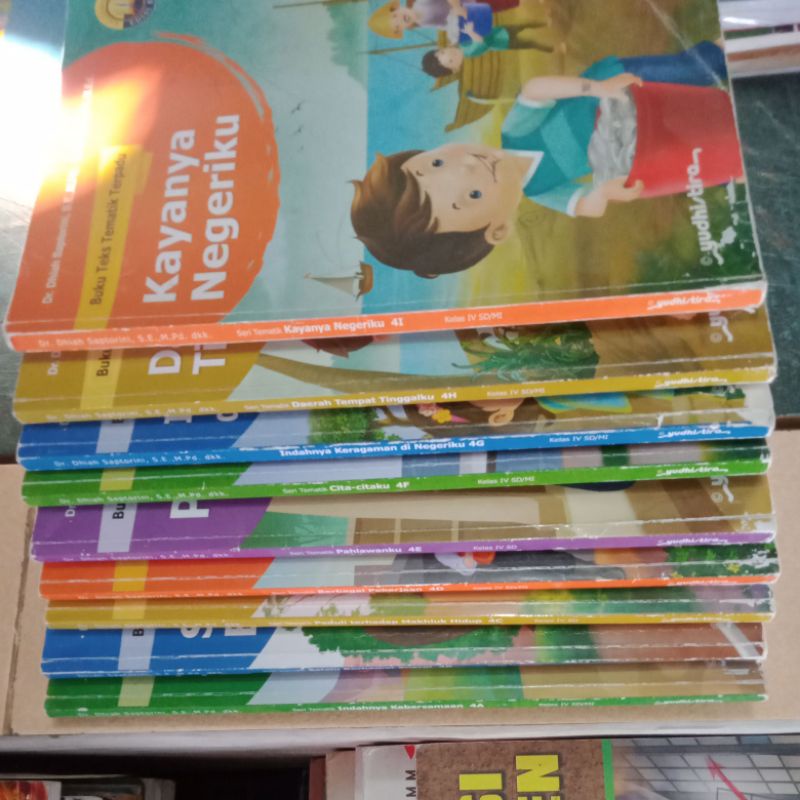 9buku tematik kelas 4 Yudhistira A sampai I