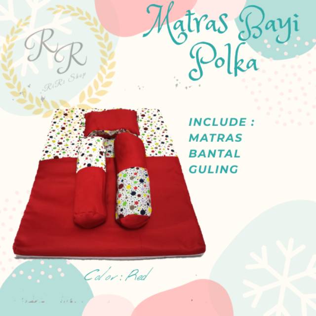 Matras Bayi Polkadot/Perlengkapan Tidur Bayi