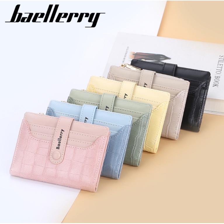 Baellerry DOMPET PENDEK LIPAT KARTU CARD HOLDER KULIT IMPORT BLY054