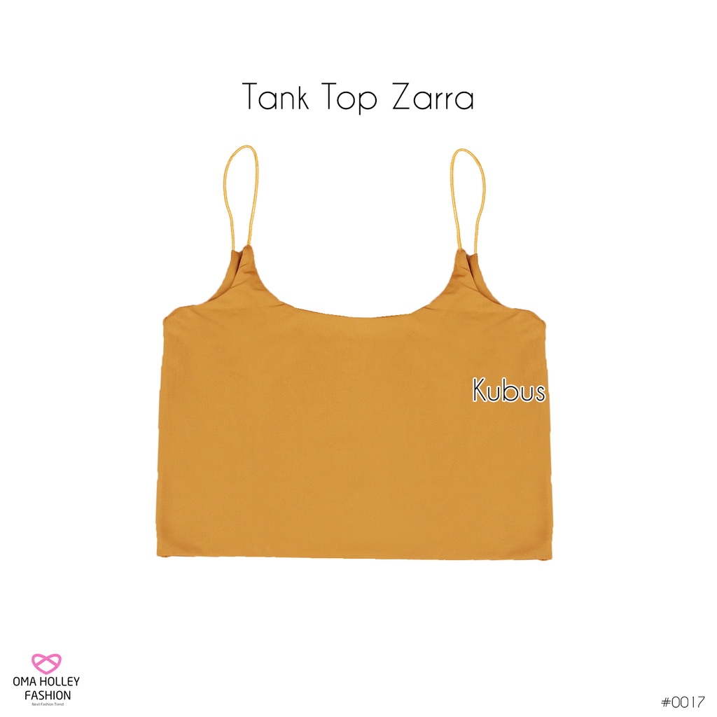 (COD) OH Fashion Zarra Tank top wanita tali spaghetti crop top #0017-Kubus