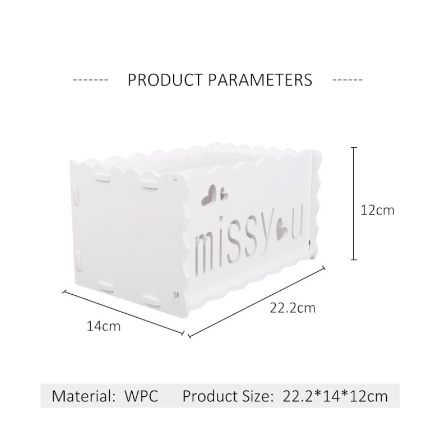 TERLARIS Rak Kotak Tisu Rak Tempat Tisu Vintage Box Tissue Moderen