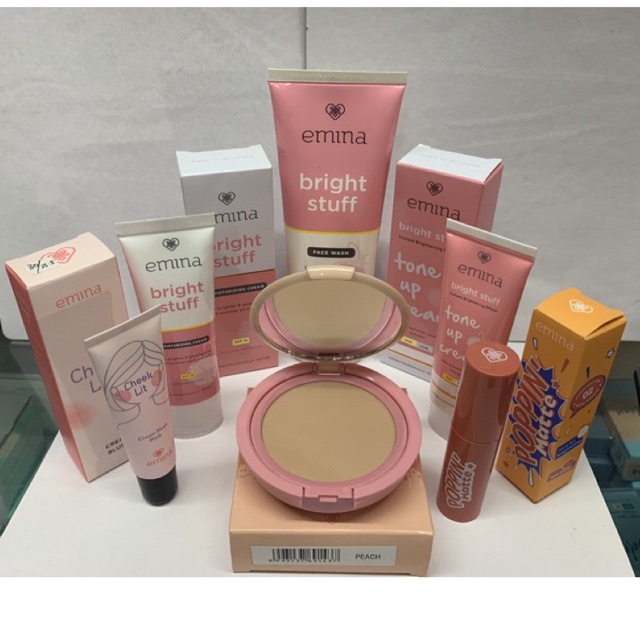 (Bisa COD) Emina Paket Bright Stuff + Makeup 6in1