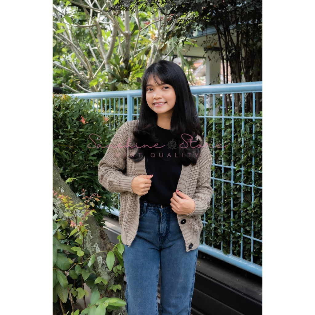 NARRA CARDIGAN  RAJUT PREMIUM TEBAL 3 GET