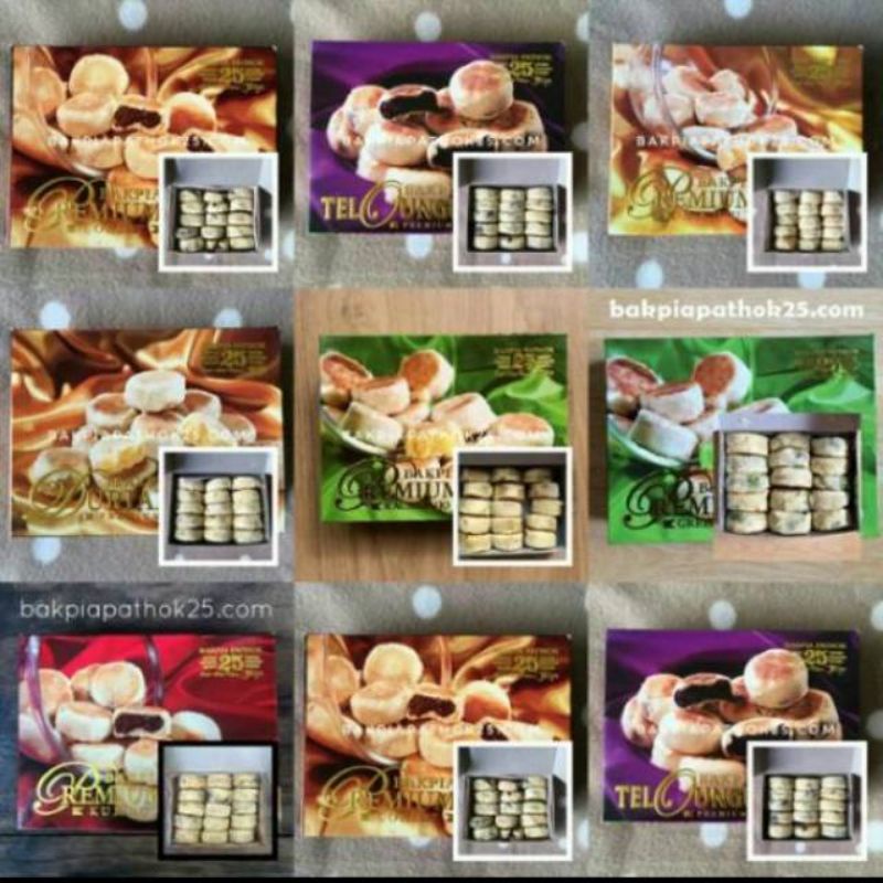 

Bakpia Pathok 25 Premium Rasa Keju Cokelat Kacang Ijo Durian Kumbu Cappucino Ubi Ungu(free buble wrap 1 lapis)