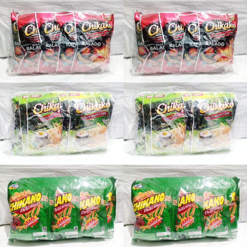 Chikako Snack Balado / Rumput Laut / Sapi Panggang isi 10
