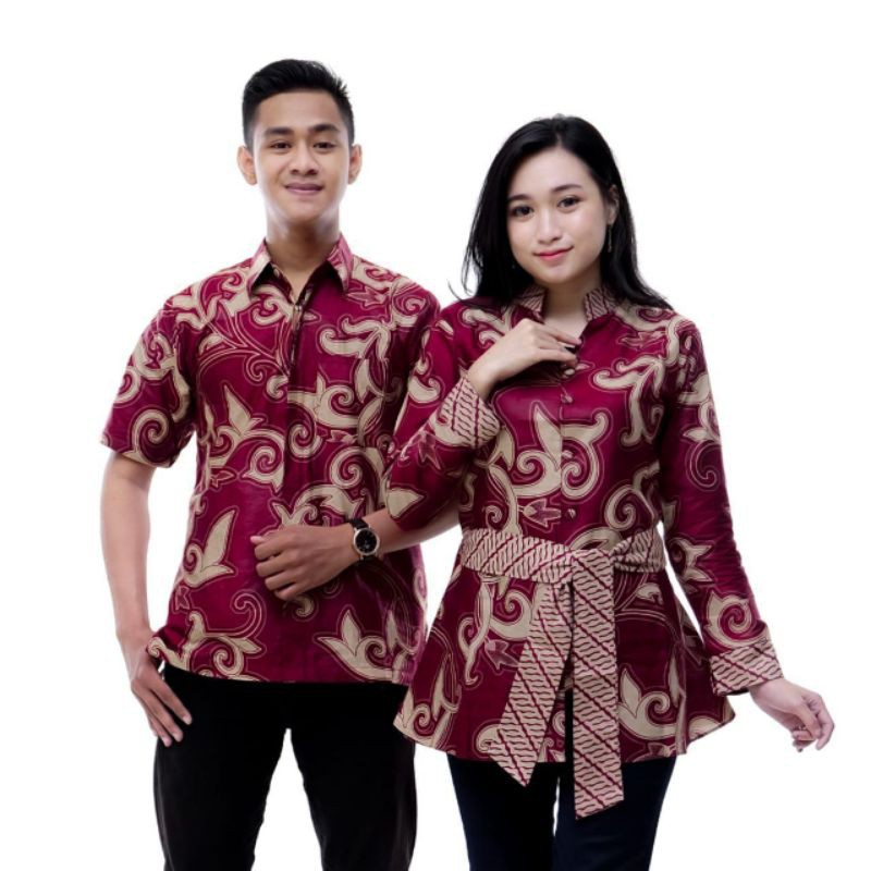 Kemeja baju batik pria dan wanita seragam kantor cenrawasih