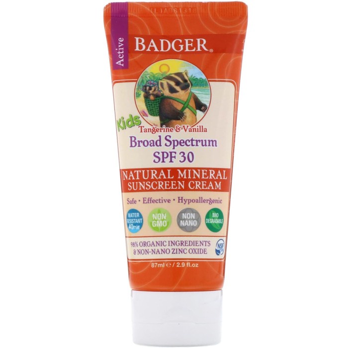 Badger Kids Sunscreen SPF 30 87 Ml /Badger Organic Kids Sunscreen