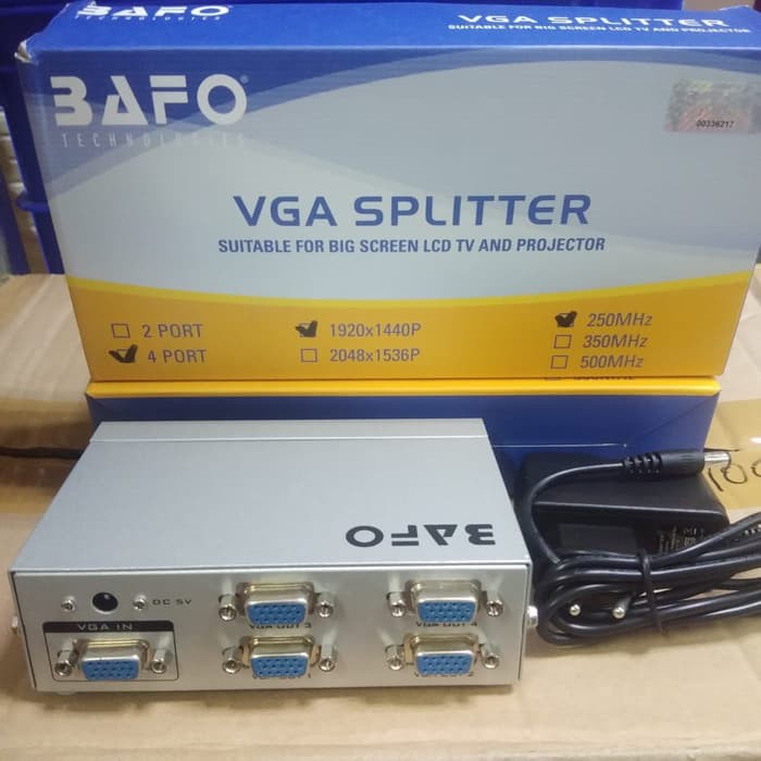 Bafo VGA Splitter 4Port 250Mhz