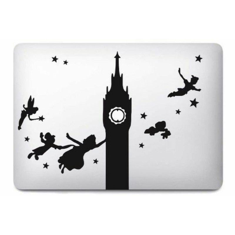 

sticker laptop cutting neverland