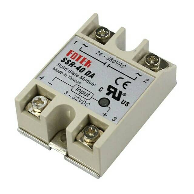 Solid State Relay SSR-40DA 40A/250V 3-32VDC/24-380VAC