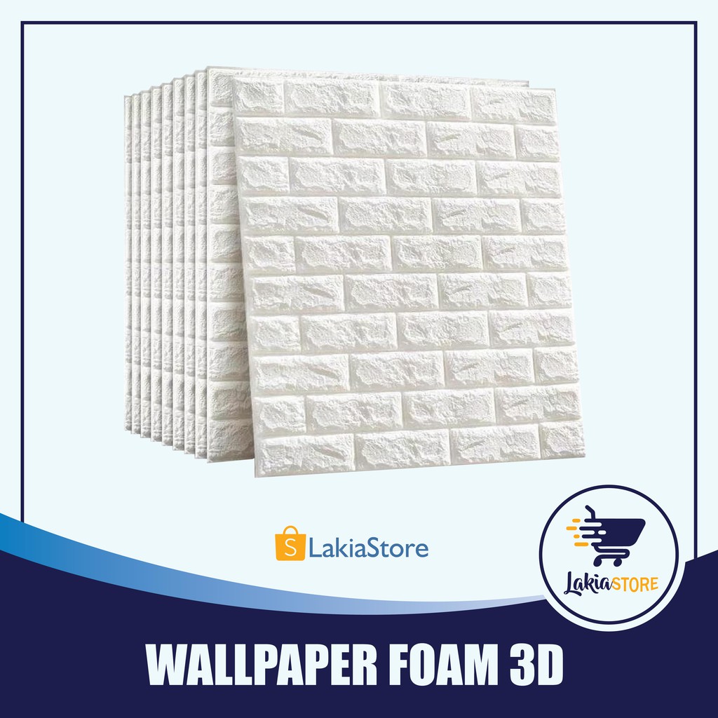 WALLPAPER 3D BENTUK BATU BATA/WALLPAPER DINDING 3D FOAM