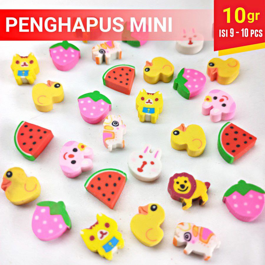 

PENGHAPUS MINI KARAKTER BUAH DAN BINATANG