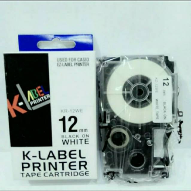 Label Printer K-LABEL 12 mm Compatible use Casio EZ Tape Printer 12mm