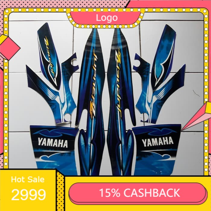 striping motor jupiter z 2008 biru