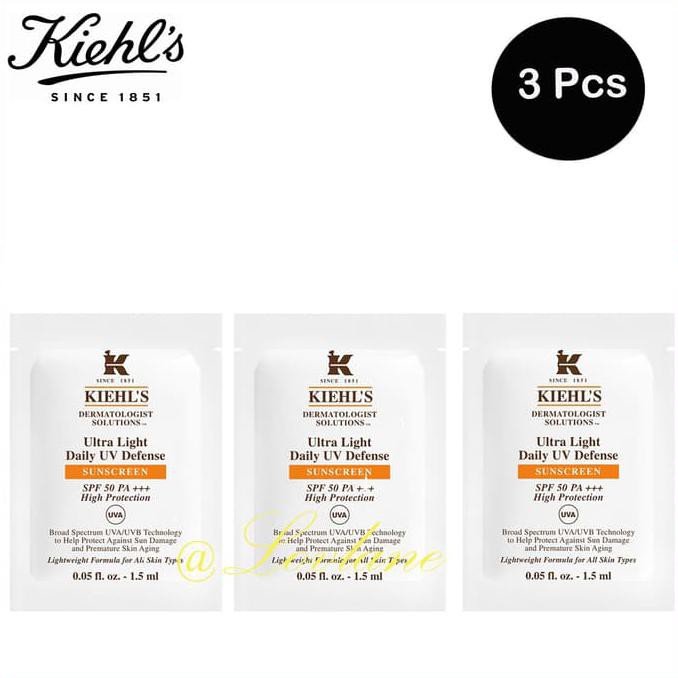 Kualitas Terbaik Kiehls Ultra Light Daily UV Defense Sunscreen 1.5ml 3Sachet ON SALE