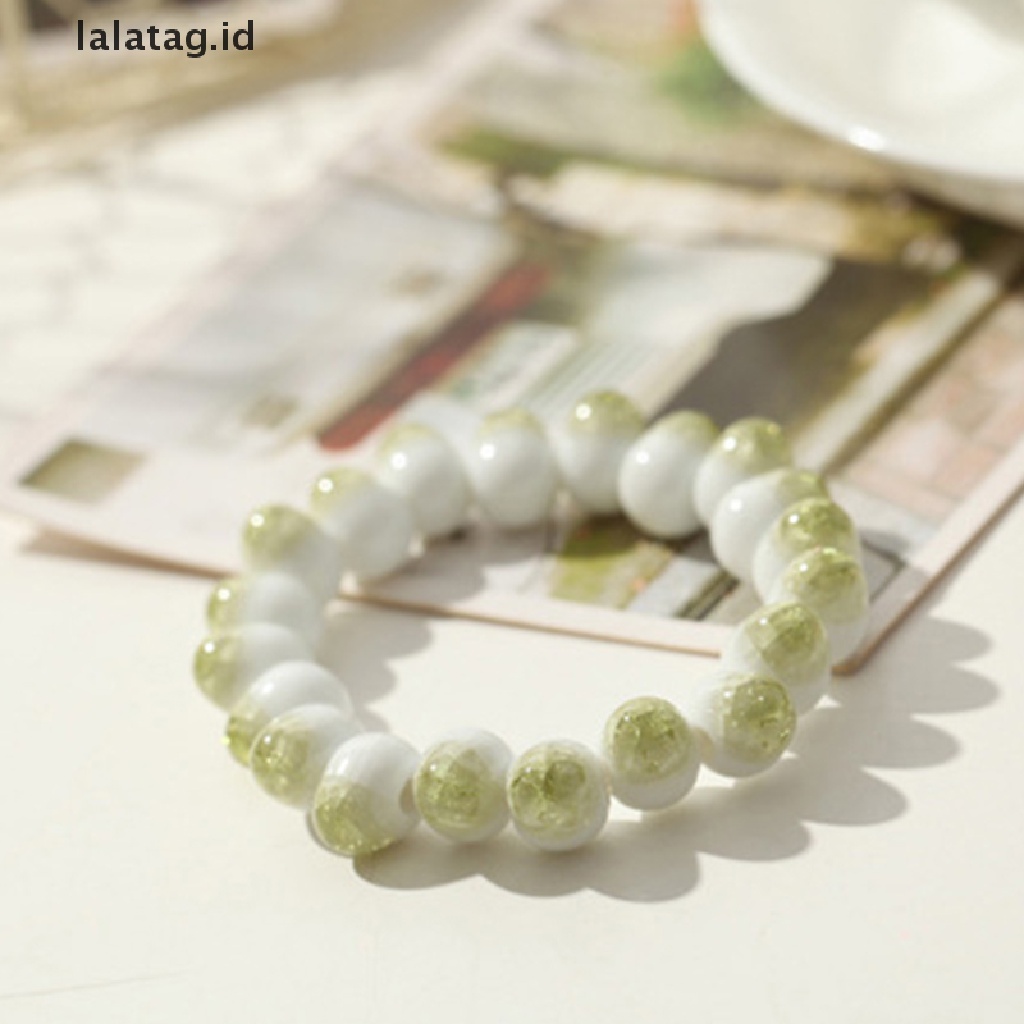 [lalatag] Ethnic Style Fashion Glaze Ceramic Beaded Dainty Bracelets Strand Bracelet [ID]