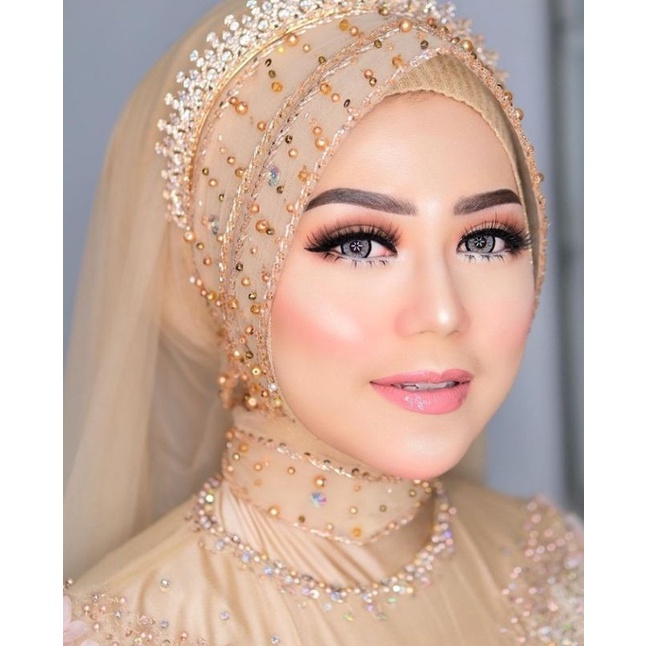 slayer pengantin /veil pengantin /hijab pengantin /veil mutiara /veil dymon original