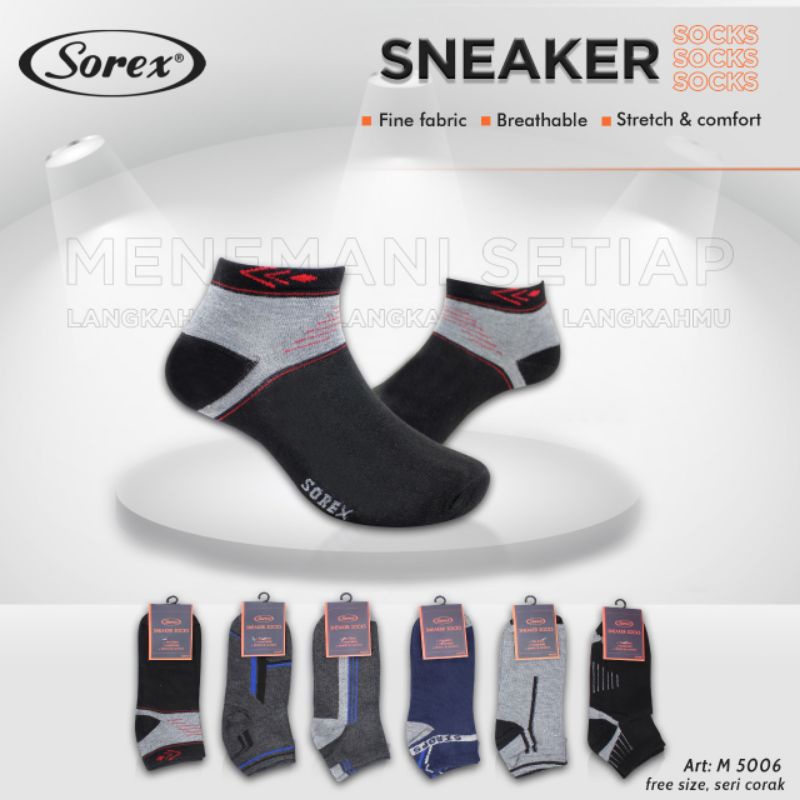 Sorex man sock M 5006 M 5005 (Sneaker Socks)kaos kaki laki-laki