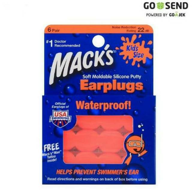 Macks Earplugs Kids / Pelindung Telinga Bayi / Penutup Telinga Bayi