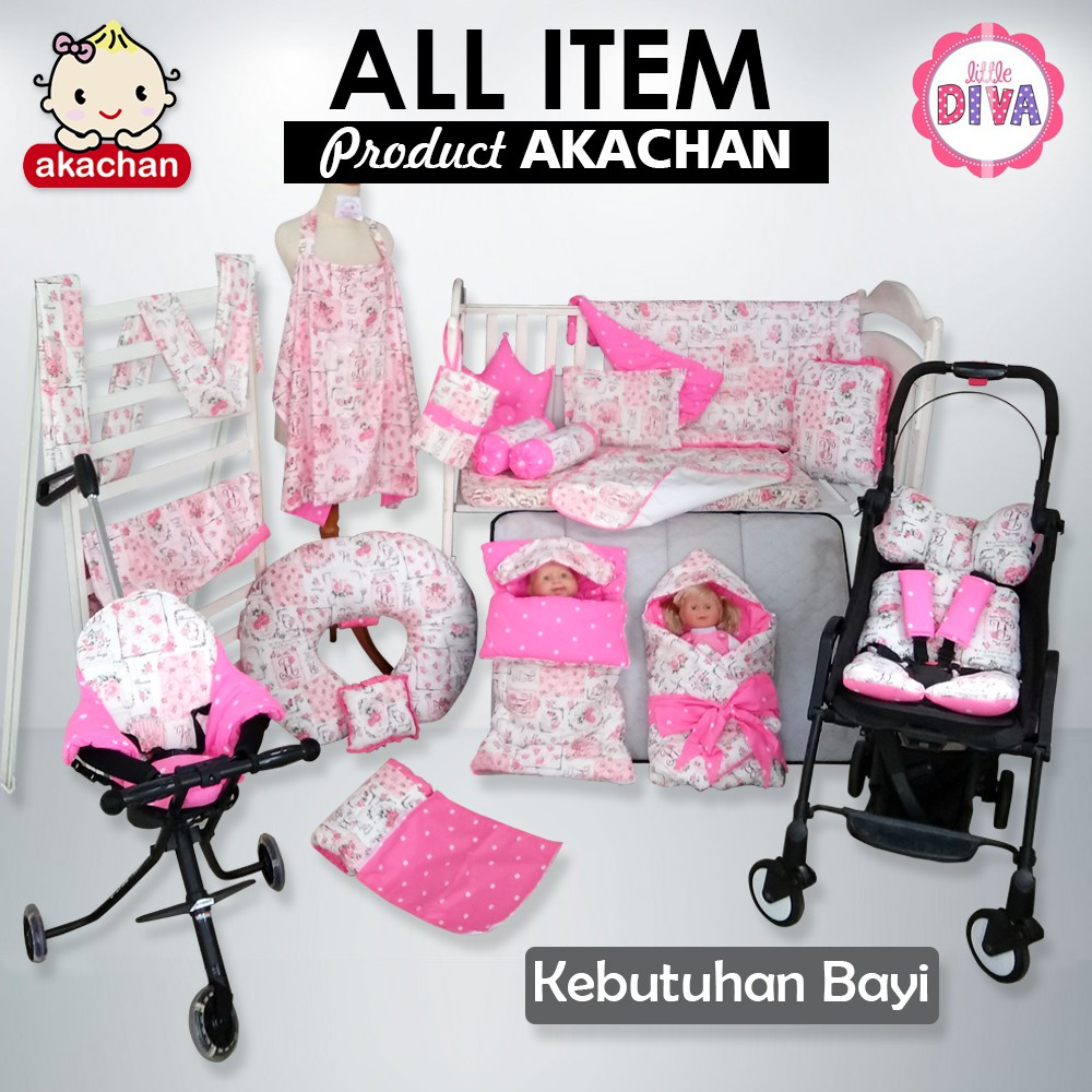 ALL ITEM AKACHAN Bedcover Stroler Trike Pad Selimut gendongan sprei apron bantal menyusui bayi